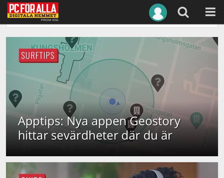 Liknar GeoStory med Pokémon Go